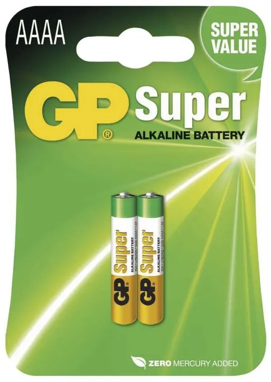 Jednorazová batérie GP Alkalická špeciálne batérie GP 25A (AAAA, LR8), 2 ks