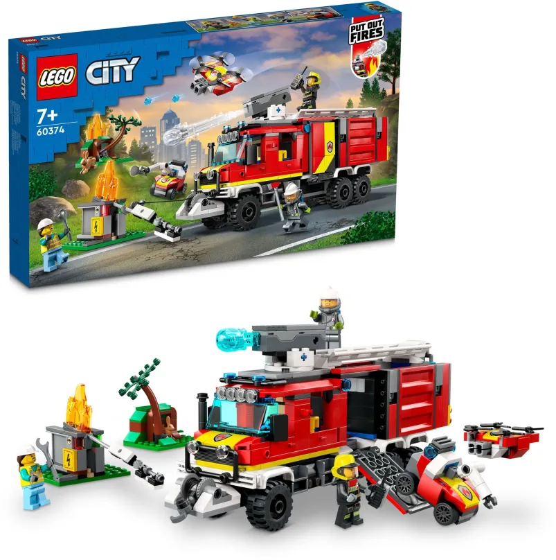 LEGO stavebnica LEGO® City 60374 Veliteľské vozidlo hasičov