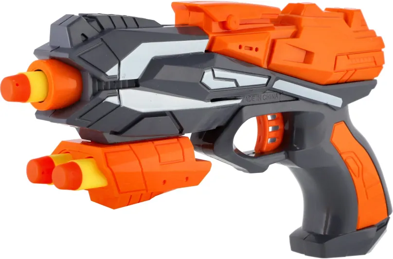 Detská pištoľ Teddies Pištoľ na penové náboje oranžová