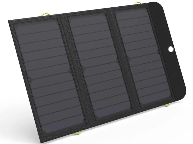 Solárny panel Sandberg Solar Charger 21W 2xUSB+USB-C, solárna nabíjačka, čierna