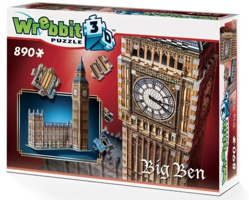 3D puzzle Wrebbit 3D puzzle Big Ben a Westminsterský palác 890 dielikov