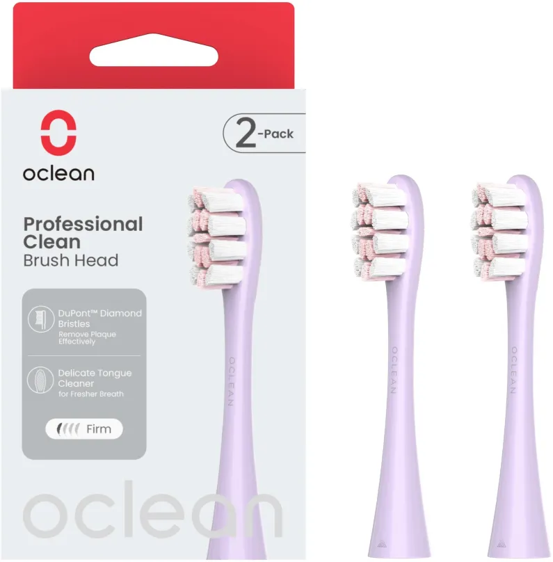 Náhradná hlavica k zubnej kefke Oclean Professional Clean P1C13-X Pro Digital 2 ks fialové