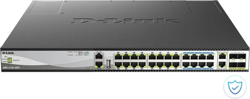 Switch D-Link DMS-3130-30PS, 4x SFP+, 24x 10/100/1000Base-T, IGMP Snooping, L2, l3 (smerov