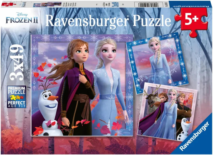 Puzzle Ravensburgser 050116 Disney Ľadové kráľovstvo 2 3x49 dielikov