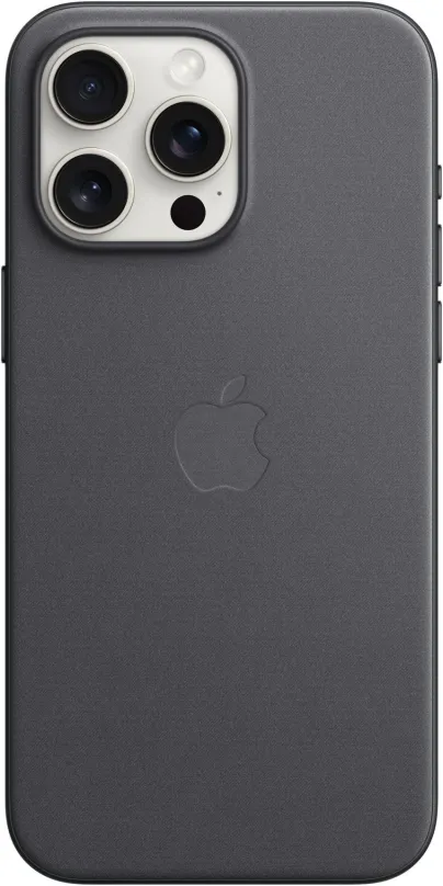 Kryt na mobil Apple iPhone 15 Pro Max Kryt z tkaniny FineWoven s MagSafe čierny