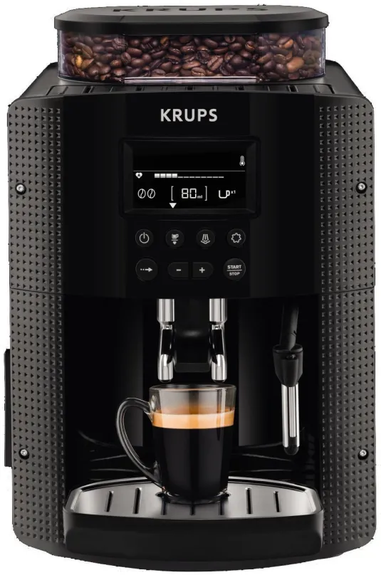 Automatický kávovar KRUPS Espresseria Auto Pisa Black EA815070, 15 bar, príkon 1450W, 1.7