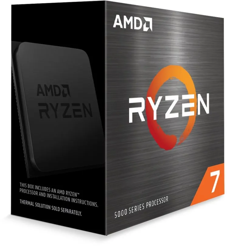 Procesor AMD Ryzen 7 5800X, 8 jadrový, 16 vlákien, 3,8 GHz (TDP 105W), Boost 4,7 GHz, 32MB