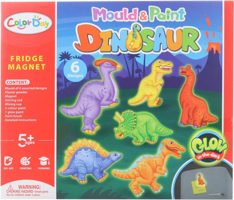 Vyrábanie pre deti Výroba magnetov - dinosaury svietiace