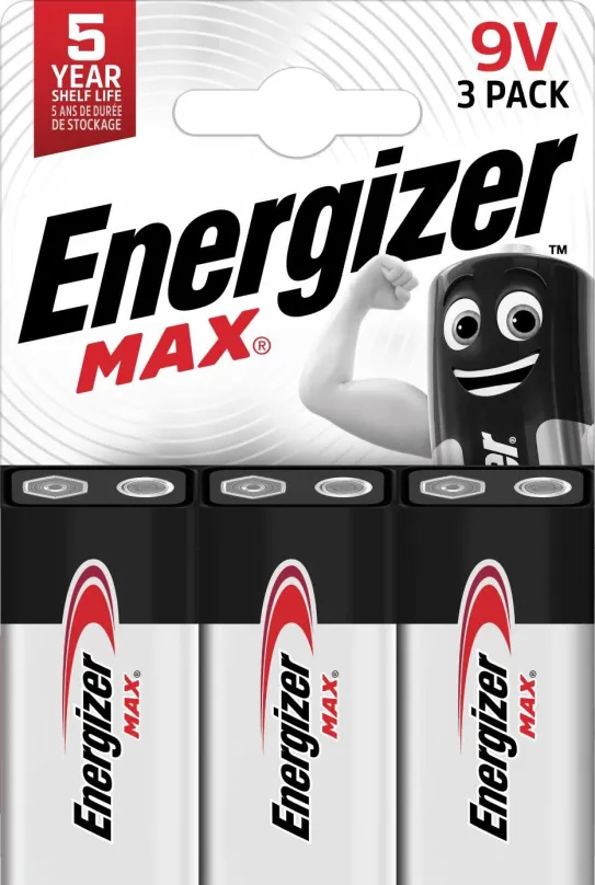 Jednorazová batéria Energizer MAX 9V 3pack