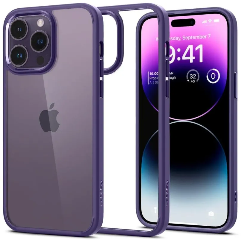 Kryt na mobil Spigen Ultra Hybrid Deep Purple iPhone 14 Pro