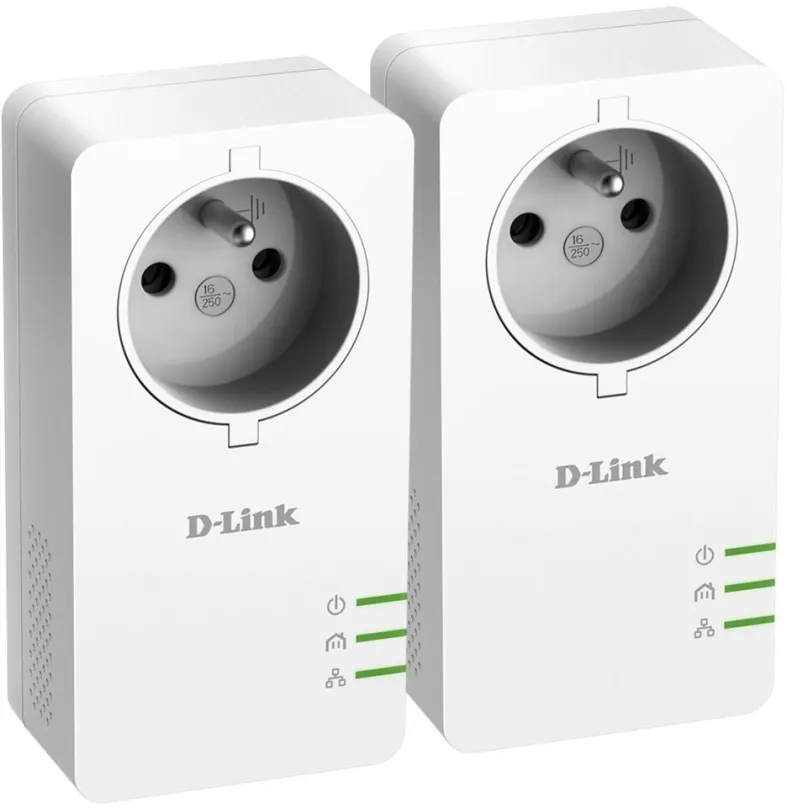Powerline D-Link DHP-P601AV, prenosová rýchlosť 1000 Mb/s, 1 x LAN, svetelné kontrolky, pr