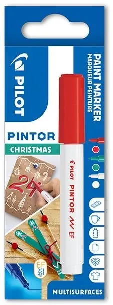 Popisovač PILOT Pintor Extra Fine Christmas, súprava 3 ks