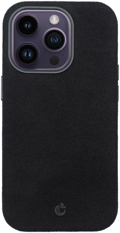Kryt na mobil Alcantara kryt s MagSafe na iPhone 14 Pro Max - Black