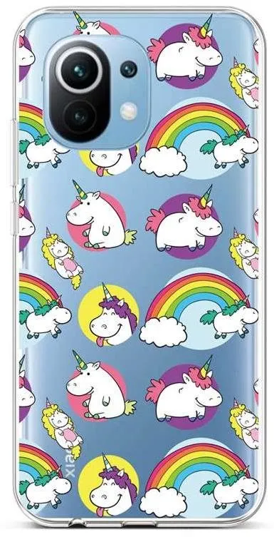 Kryt na mobil TopQ Kryt Xiaomi Mi 11 Lite silikón Chunky Unicorns 71579
