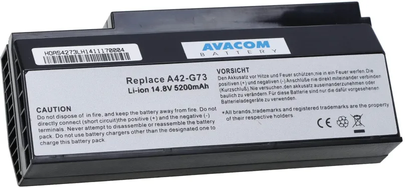 Batéria do notebooku Avacom pre Asus G53, G73 series A42-G53 Li-ion 14,8 V 5200mAh/77Wh