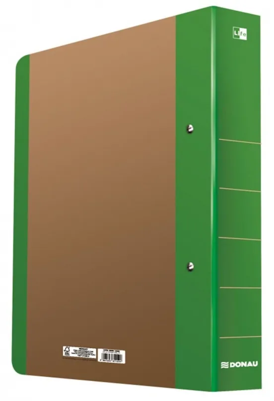 Šanón DONAU Life dvojkrúžkový, A4, 5 cm, neónovo zelený