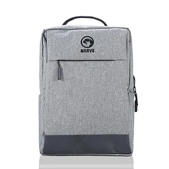 Batoh na notebook 15.6", BA-03, sivý z nylonu, USB port na nabíjanie, Marvo