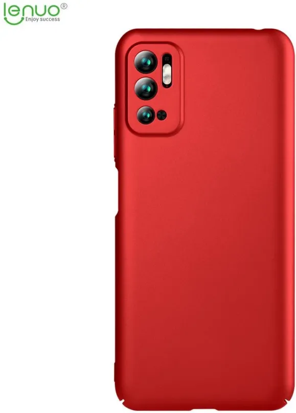 Kryt na mobil Lenuo Leshield pre Poco M3 Pro 5G, červený