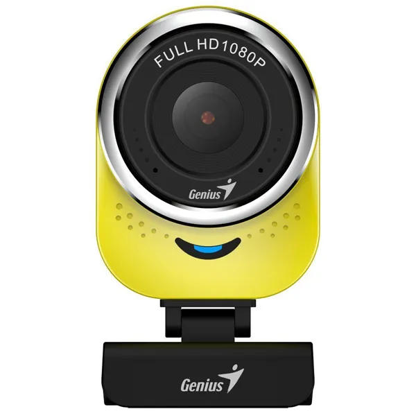 Genius Full HD Webkamera QCam 6000, 1920x1080, USB 2.0, žltá, Windows 7 a vyššia, FULL HD, 30 FPS