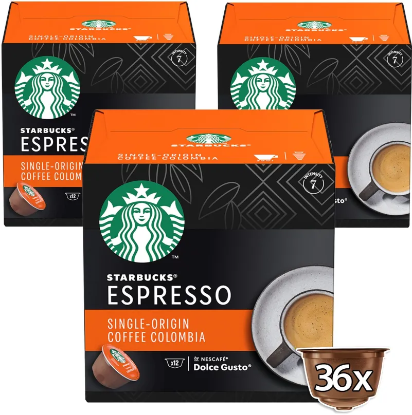 Kávové kapsule Starbucks by Nescafé Dolce Gusto Single-Origin Colombia, 3 balenia