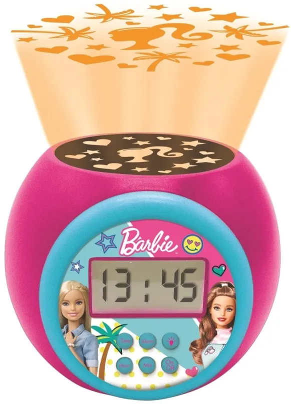 Budík Lexibook Barbie budík s projektorom a časovačom