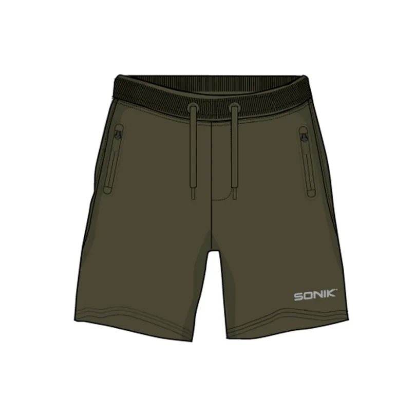 Sonik Kraťasy Green Fleece Shorts M