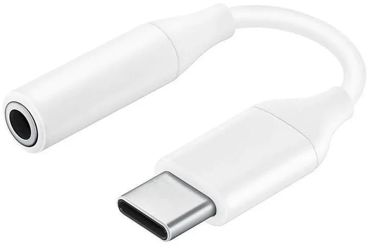 Redukcia Samsung Adaptér USB-C na 3.5mm audio jack konektor biely
