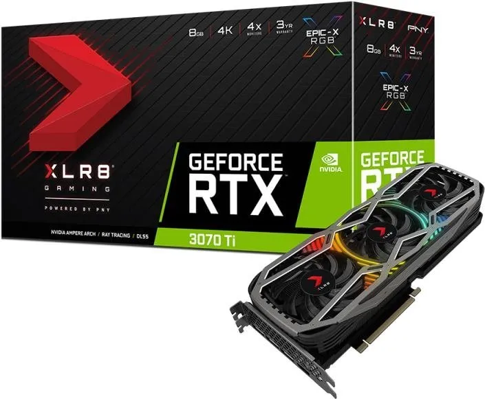 Grafická karta PNY GeForce RTX 3070 Ti XLR8 Gaming REVEL Edition 8G