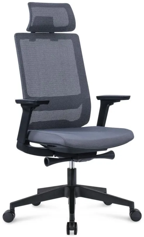 Kancelárska stolička DALENOR Meteor, ergonomická, sieťovina, sivá