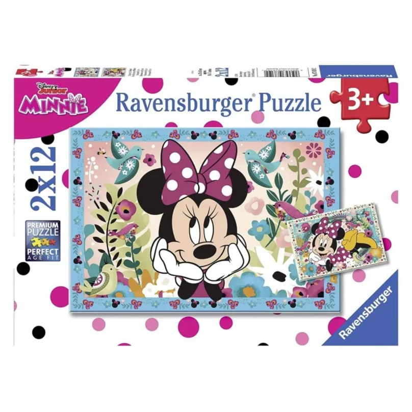 Ravensburger 07619 Puzzle Disney Minnie 2x12 dielikov