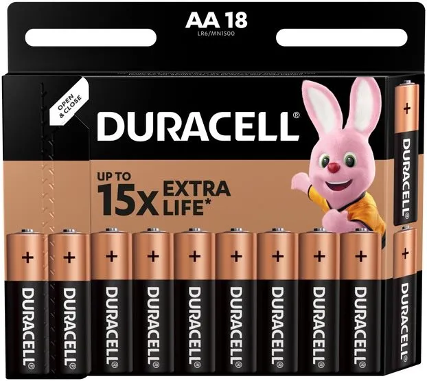 Jednorazová batéria Duracell Basic alkalická batéria 18 ks (AA)