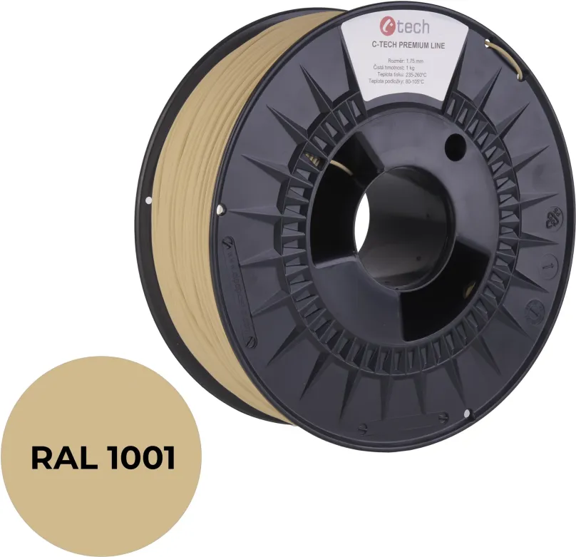 Filament C-TECH filament PREMIUM LINE PETG béžová RAL1001