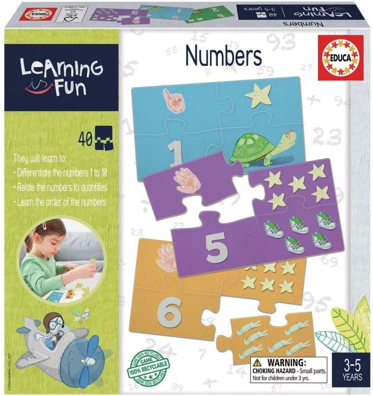 Spoločenská hra EDUCA Vzdelávacia hra Learning is Fun: Čísla