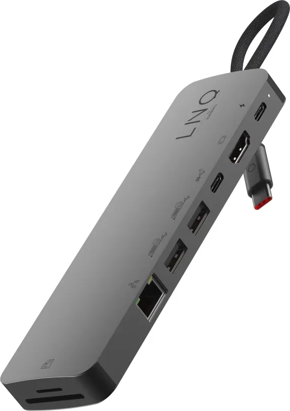 Replikátor portov LINQ Pro Studio USB-C 10Gbps Multiport Hub with PD, 4K HDMI, NVMe M2 SSD, SD4.0 Card Reader and 2.5G