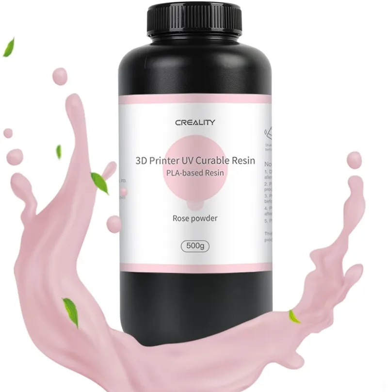UV resin Creality Plant-based Pink 0.5kg, ružová farba, hmotnosť 0,5kg