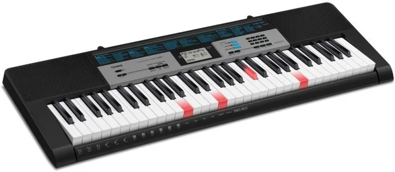Klávesy CASIO LK 136, 61 kláves, s nevyváženou klaviatúrou, bez dynamiky, povrch klávesov