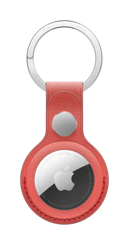 AirTag kľúčenka Apple FineWoven kľúčenka na AirTag koralovo červená