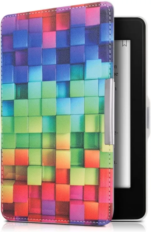 Púzdro na čítačku kníh KW Mobile - Rainbow Cubes - KW2582404 - Púzdro pre Amazon Kindle Paperwhite 1/2/3 - viacfarebné