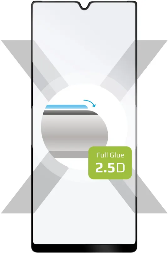 Ochranné sklo FIXED FullGlue-Cover pre Sony Xperia L4, čierne