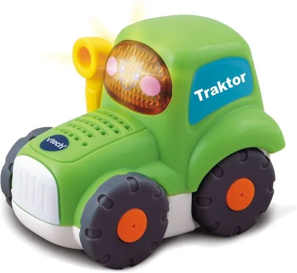 Auto Tut Tut Traktor CZ, vhodné pre deti od 1 roku, dĺžka autíčka je 6 cm, so svetelnými