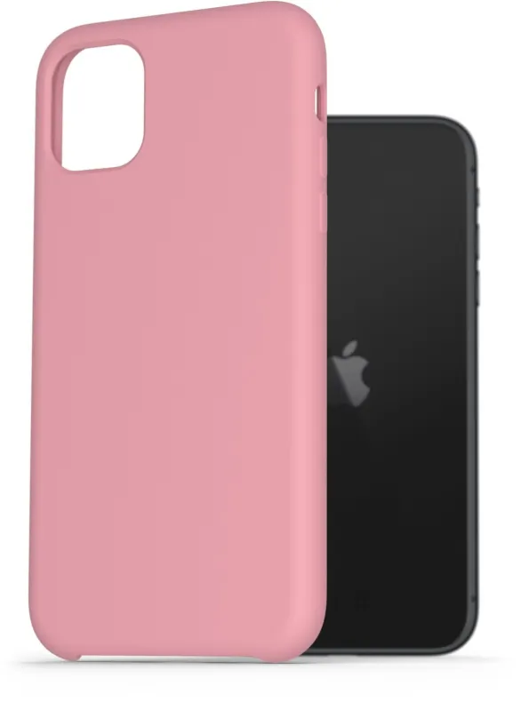 Kryt na mobil AlzaGuard Premium Liquid Silicone Case pre iPhone 11 ružové