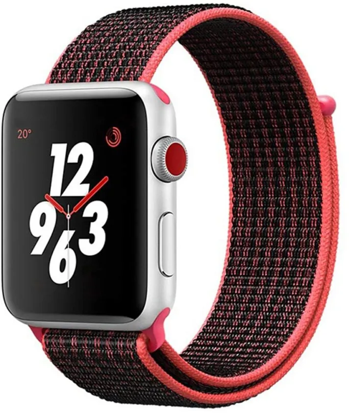 Remienok Eternico Airy pre Apple Watch 38mm / 40mm / 41mm Rustic Red and Red edge