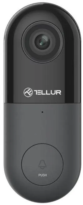 Videozvonček Tellur Video DoorBell WiFi, 1080P, PIR, Wired, Black