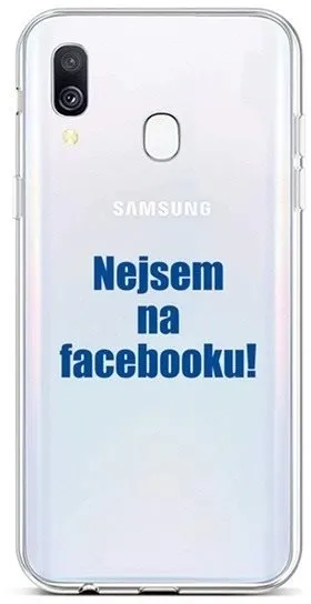 Kryt na mobil TopQ Samsung A40 silikón Nie som na Facebooku 42961