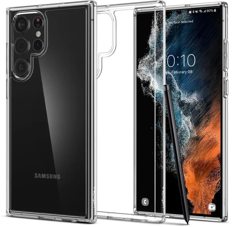 Kryt na mobil Spigen Ultra Hybrid Crystal Clear Samsung Galaxy S22 Ultra 5G, pre Samsung G