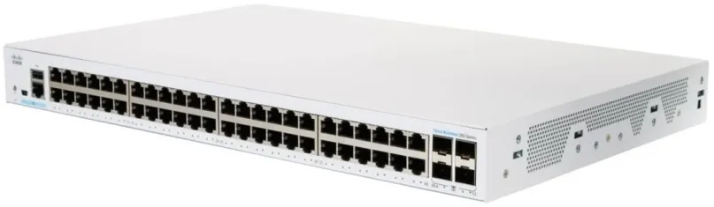 Switch CISCO CBS250 Smart 48-port GE, 4x1G SFP, do čajky, 48x RJ-45, 1x USB 2.0, 4x SFP, A