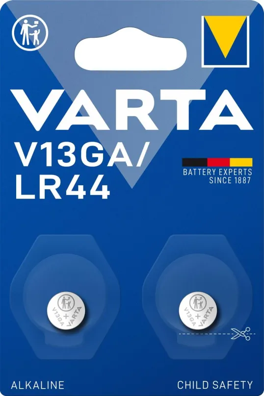 Gombíková batéria VARTA špeciálna alkalická batéria V13GA/LR44 2ks