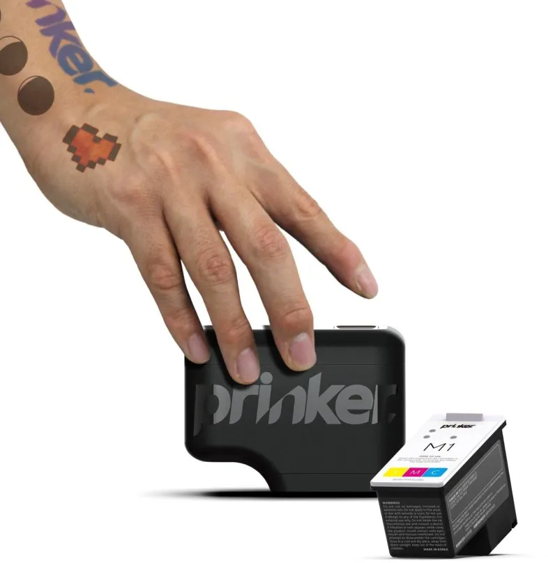 Atramentová tlačiareň Prinker M Color Set pre dočasné tetovanie
