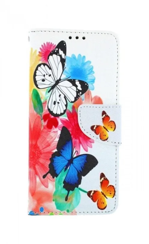 Kryt na mobil TopQ Samsung A31 knižkový Farebný s motýlikmi 51066