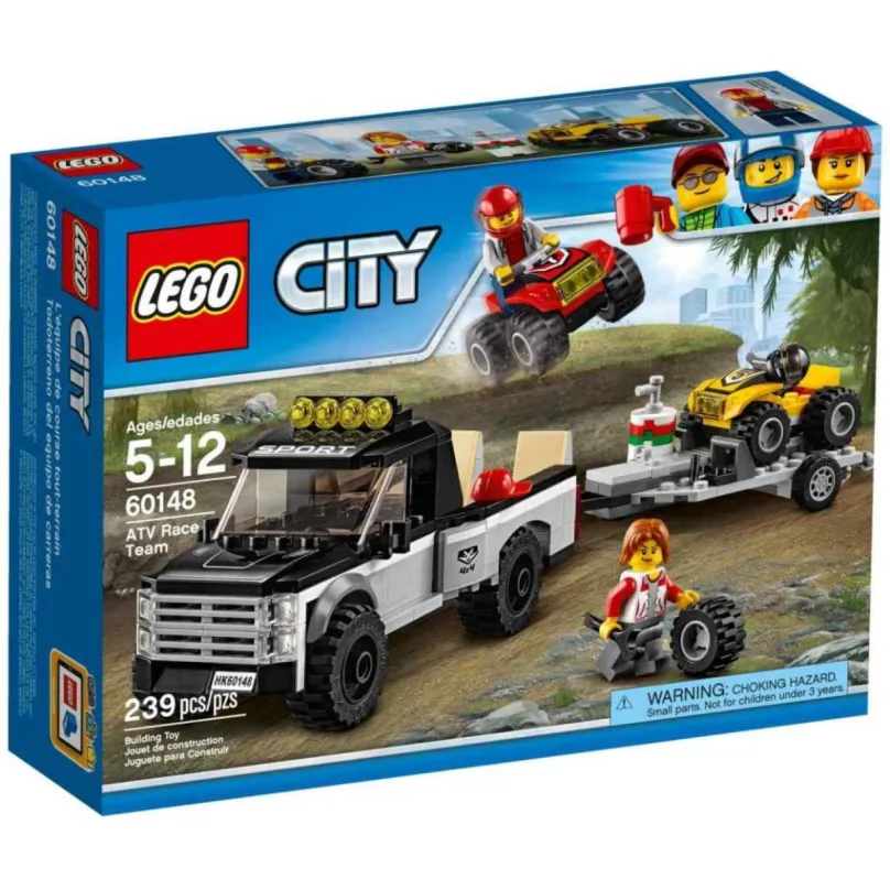 Stavebnice LEGO City 60148 Pretekársky tím štvorkoliek